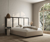 Eden metal channelled bed frame