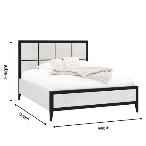 Hampstead Metal Cube Panel Bed Frame