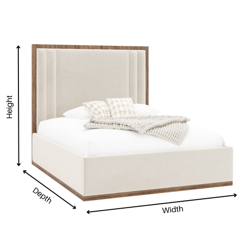 Raffles trim border bed frame