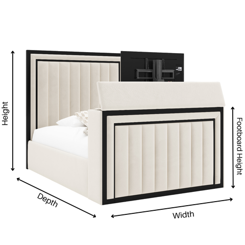 Poppy tv metal bed frame
