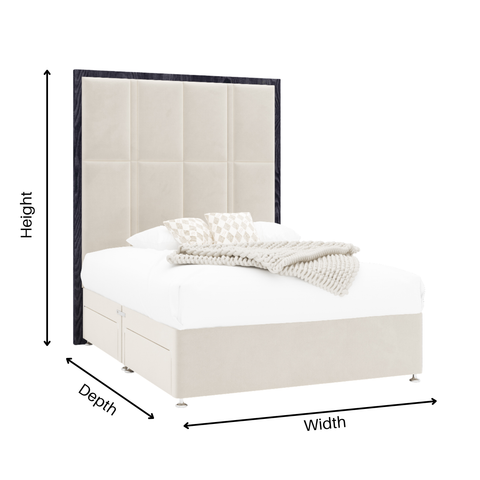 Jackson Wooden Trim Storage Bed Frame