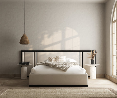 Quantum overhang panelled bed frame