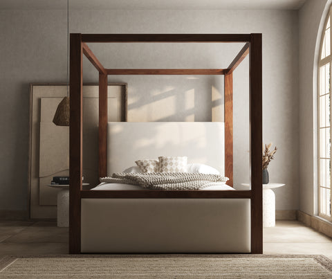 Ashbourne Metal & Wood 4 Poster Bed Frame