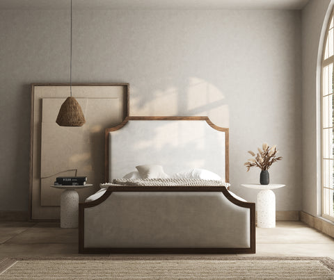 Rene art deco wooden bed frame