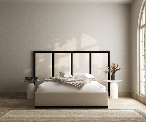 Eden metal channelled bed frame