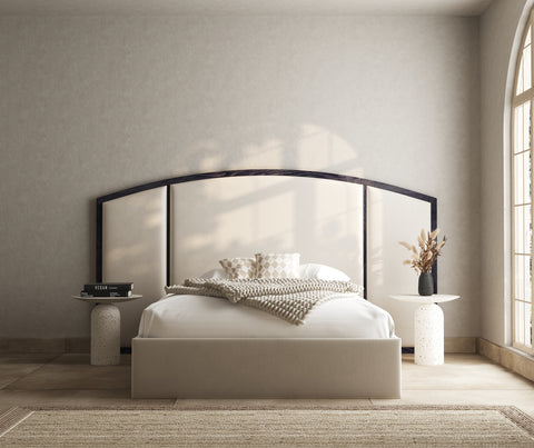 Meroni Curve Arch bed frame with overhangs