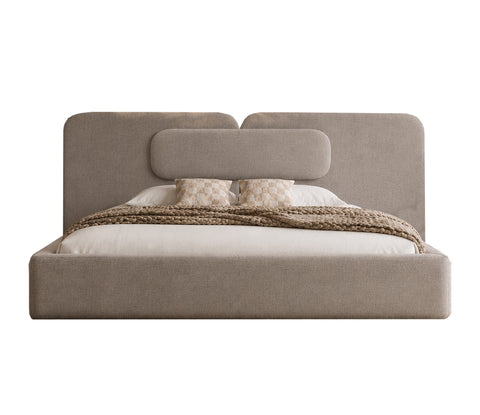 Langford Curve Extended Headboard Bed Frame