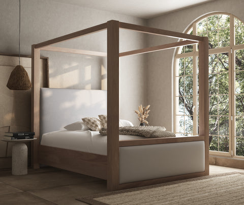 Ashbourne Metal & Wood 4 Poster Bed Frame