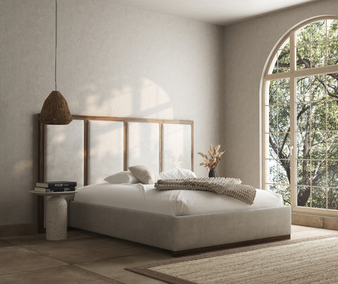 Eden metal channelled bed frame