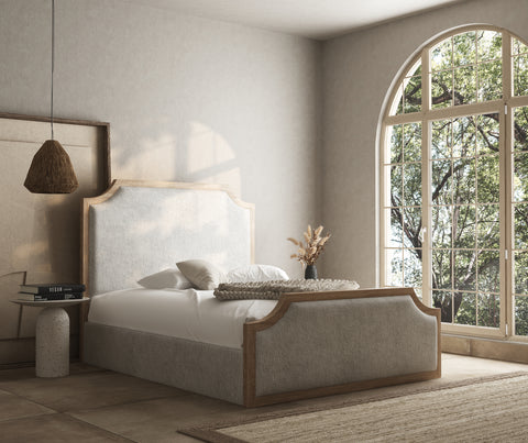 Rene art deco wooden bed frame