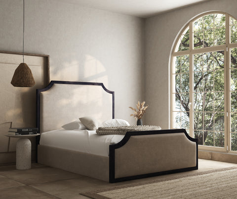 Rene art deco wooden bed frame