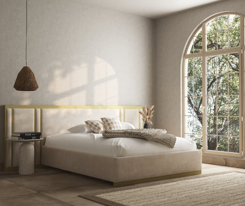 Quantum overhang panelled bed frame