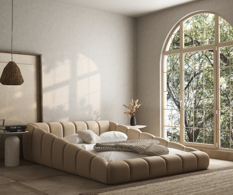 Zermatt slope cloud upholstered bed frame