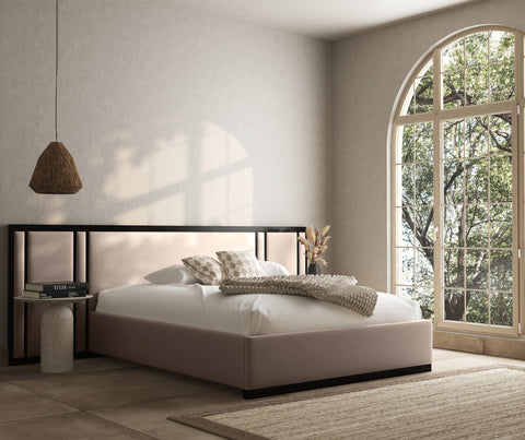 Quantum overhang panelled bed frame