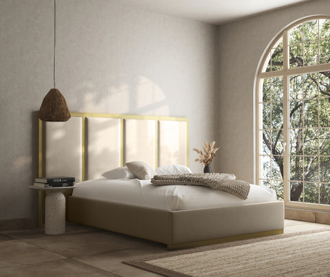 Eden metal channelled bed frame