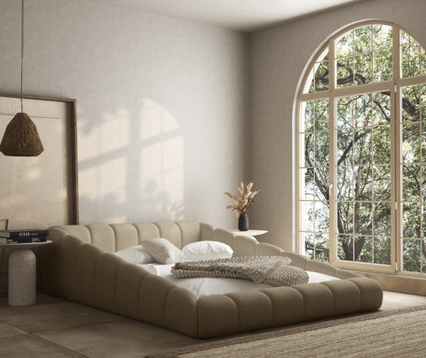 Zermatt slope cloud upholstered bed frame