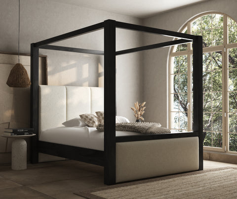 Ashbourne Metal & Wood 4 Poster Bed Frame