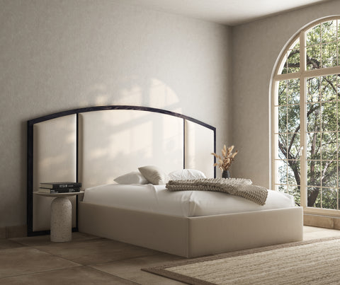 Meroni Curve Arch bed frame with overhangs
