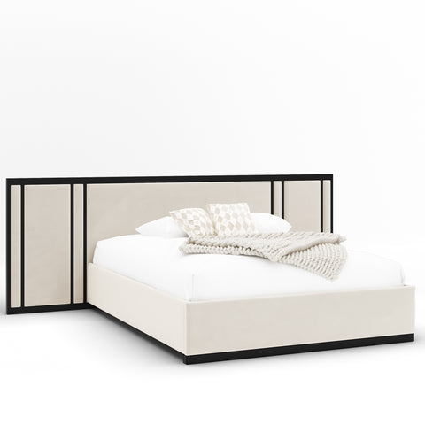 Quantum overhang panelled bed frame