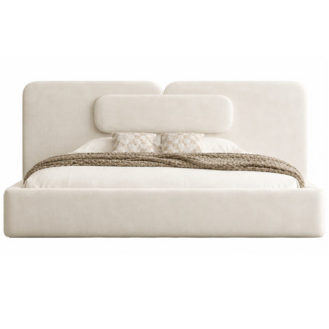 Langford Curve Extended Headboard Bed Frame