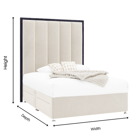 Valentina Regal Channelled Storage Bed